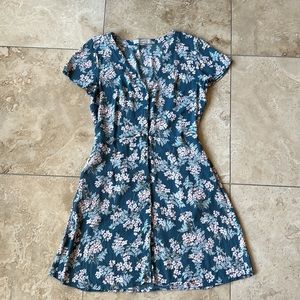 Floral button down sundress